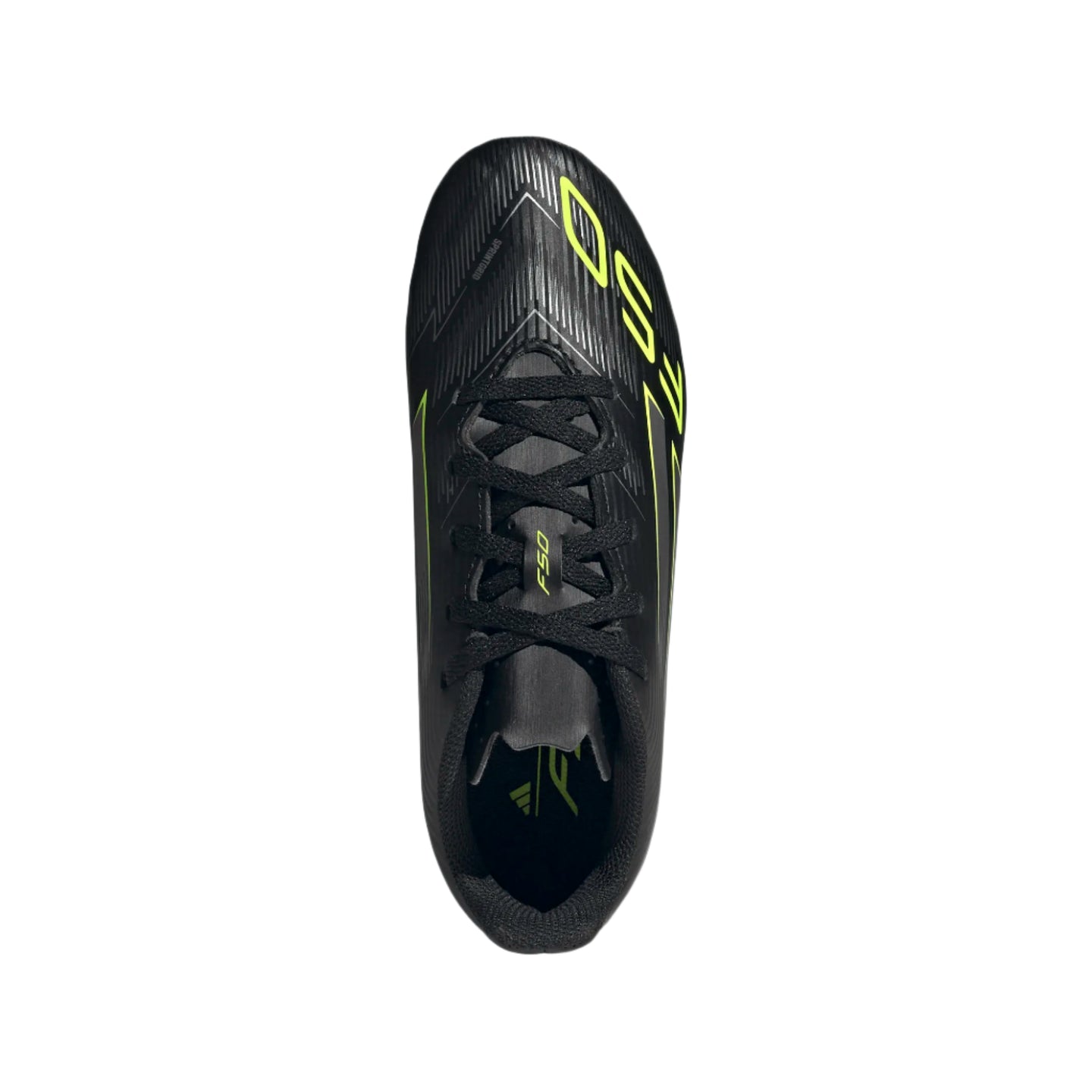 Adidas Junior Football Boot F50 Club FG/MG Core Black/Iron Metallic/Lucid Lemon