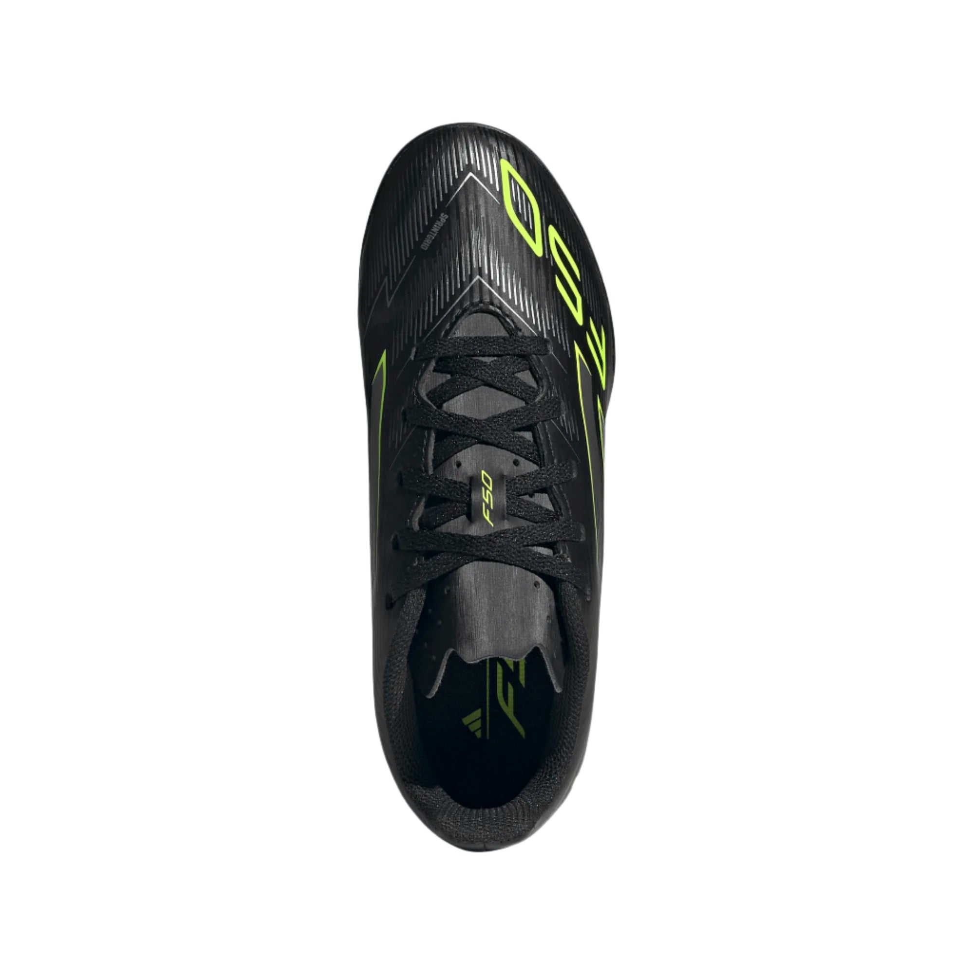 Adidas Junior Turf Boots F50 Club Core Black/Iron Metallic/Lucid Lemon