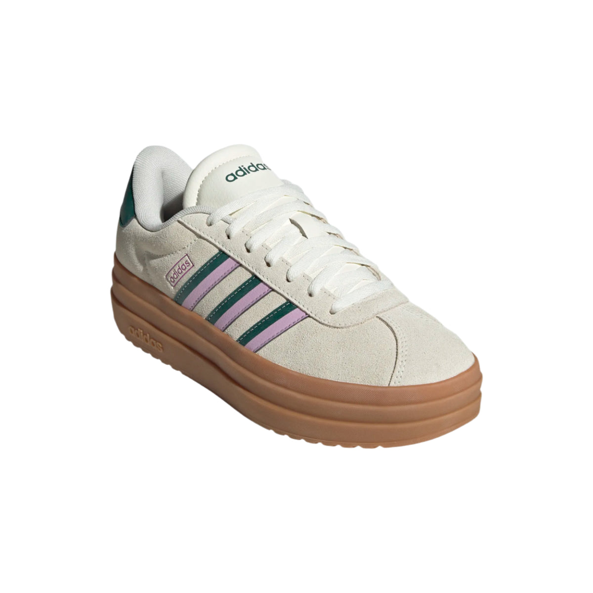 Adidas Womens Trainer VL Court Bold Off White/Collegiate Green/Bliss Lilac