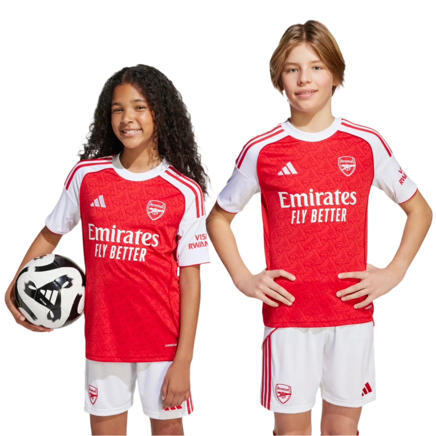 Adidas Arsenal Unisex Youth Home Jersey 25/26 Better Scarlet/White