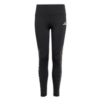 Adidas Girls Leggings JM3843 Black/Silver Metallic