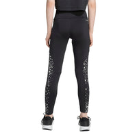 Adidas Girls Leggings JM3843 Black/Silver Metallic