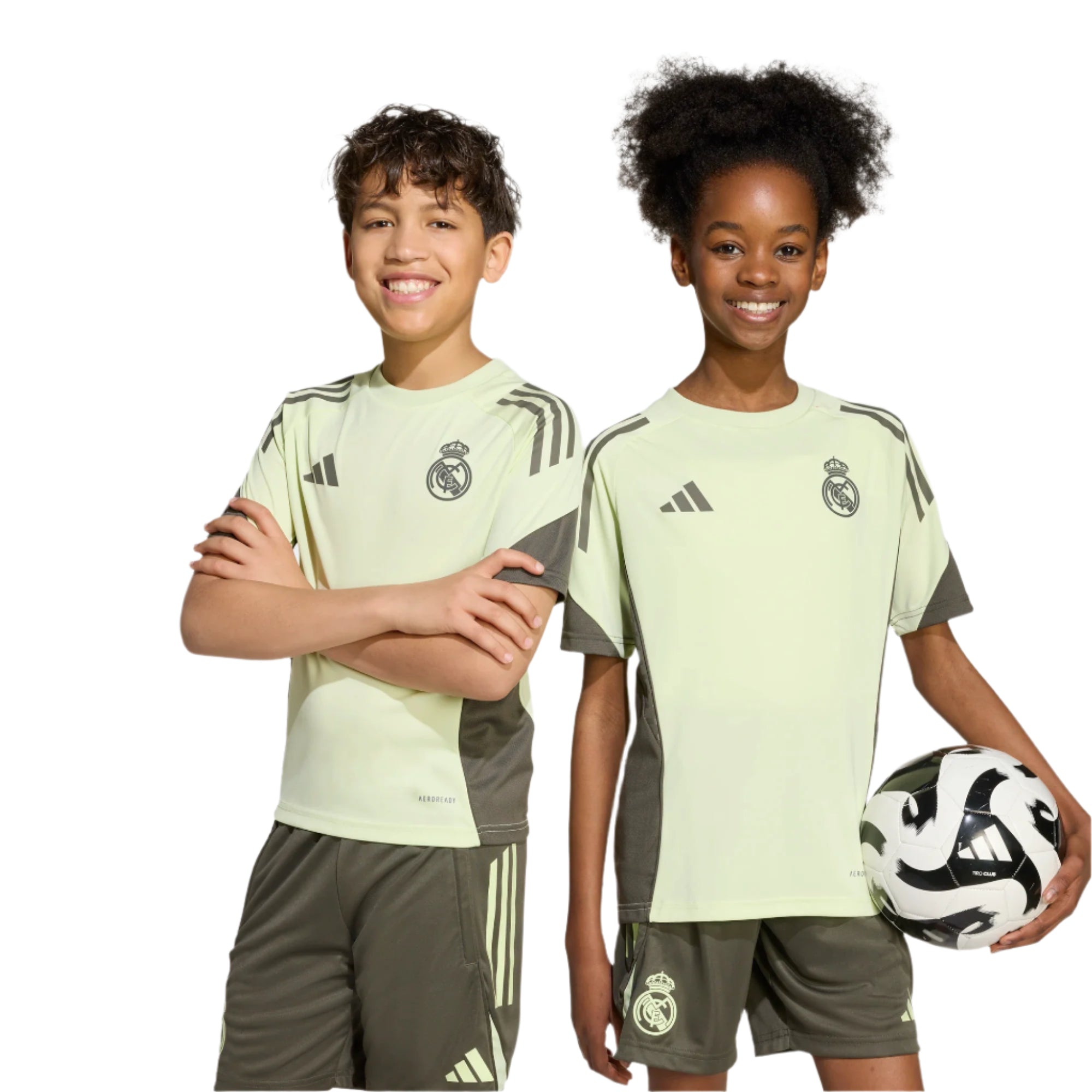 Adidas Real Madrid Kids Tiro 25 Competition Training Jersey Almost Lime