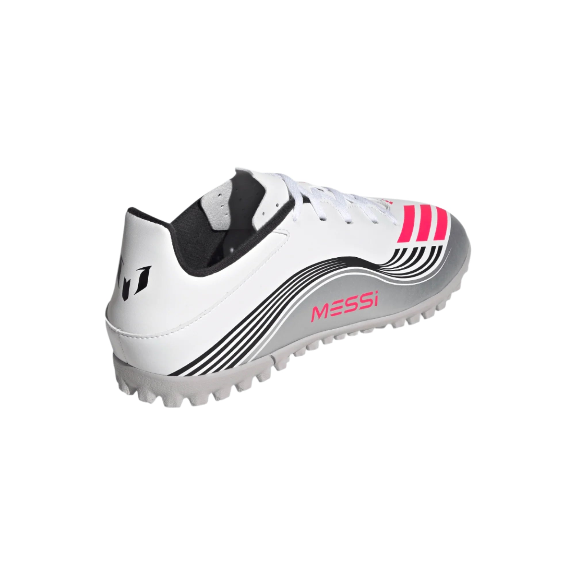 Adidas Mens Football Boots F50 Messi Club TF White/Red/Silver