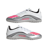 Adidas Mens Football Boots F50 Messi Club TF White/Red/Silver