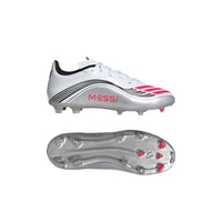 Adidas Junior Football Boot Messi League FG/MG Cloud White/Lucid Red/Silver Metallic