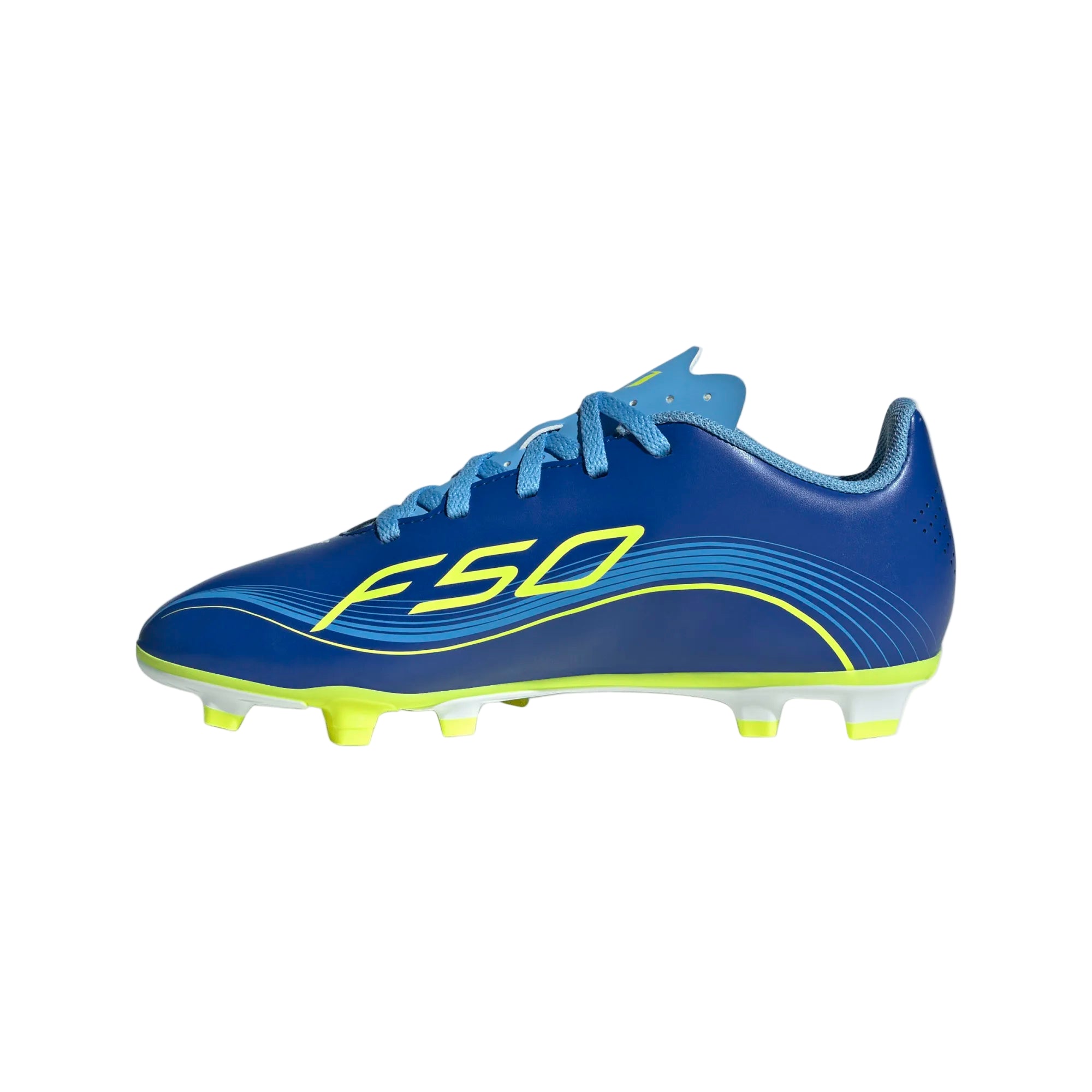 Adidas Junior Football Boots F50 Messi Club FG/MG J Royal Blue/Yellow/Blue