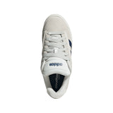 Adidas men's grey and white leather trainer