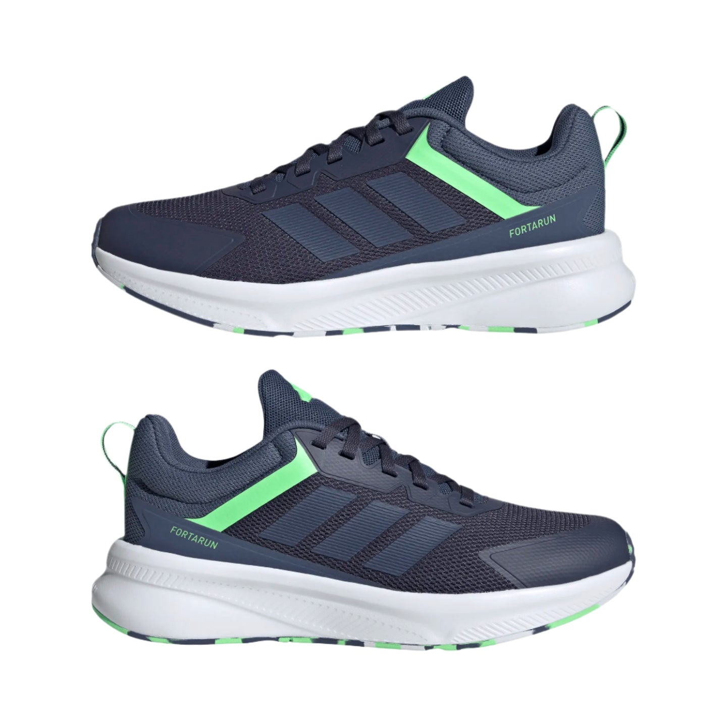 Adidas Junior Unisex Trainer FortaRun 4.0 Shadow Navy/Preloved Ink/Lime Burst