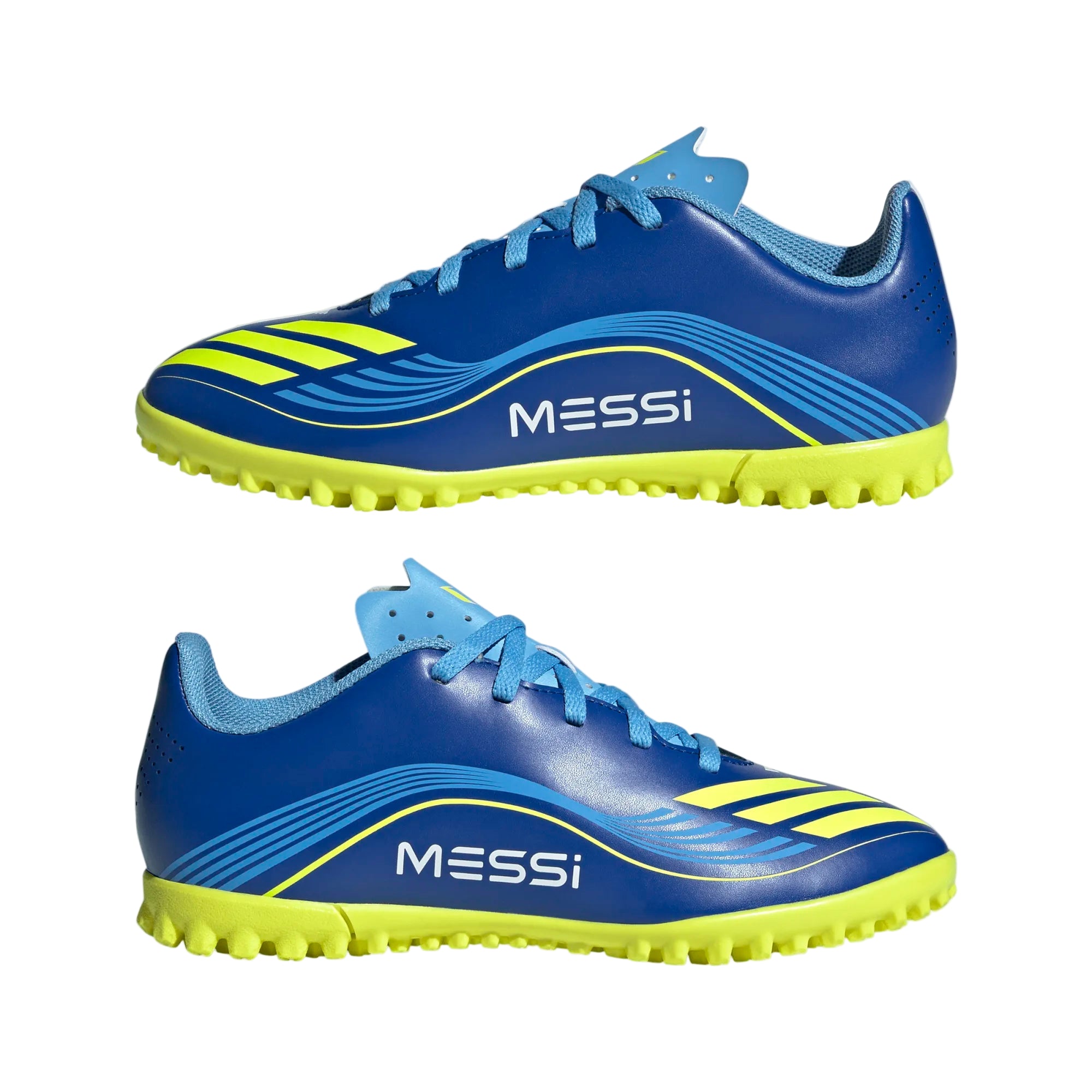 Adidas Junior Football Boots F50 Messi Club TF J Royal Blue/Yellow/Blue