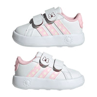Adidas Girls Trainer Grand Court Minnie CF I White/Pink/White