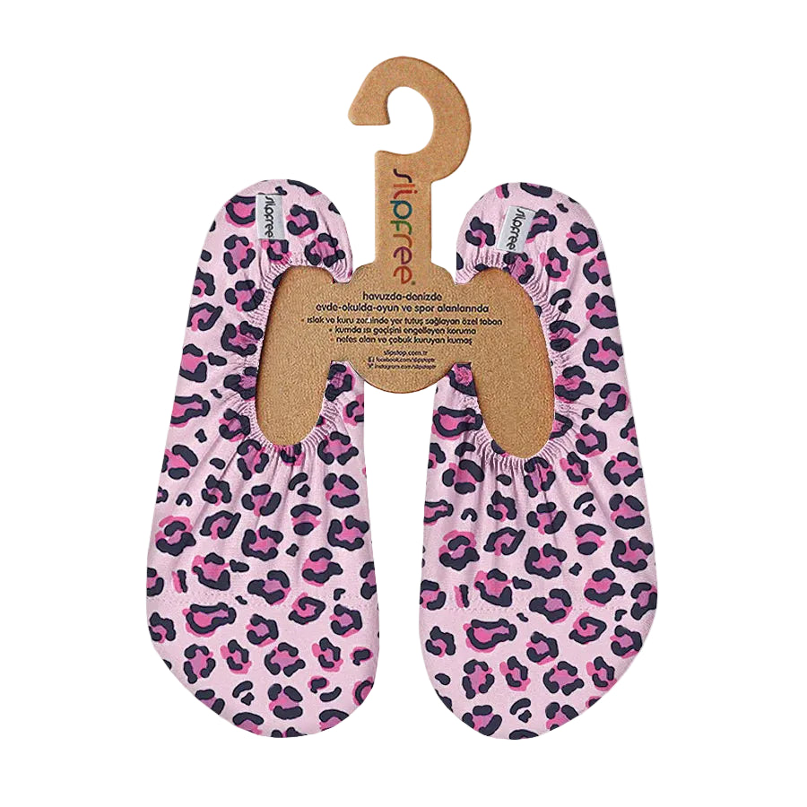 Slipfree Girls Shoes Janset Pink Leopard