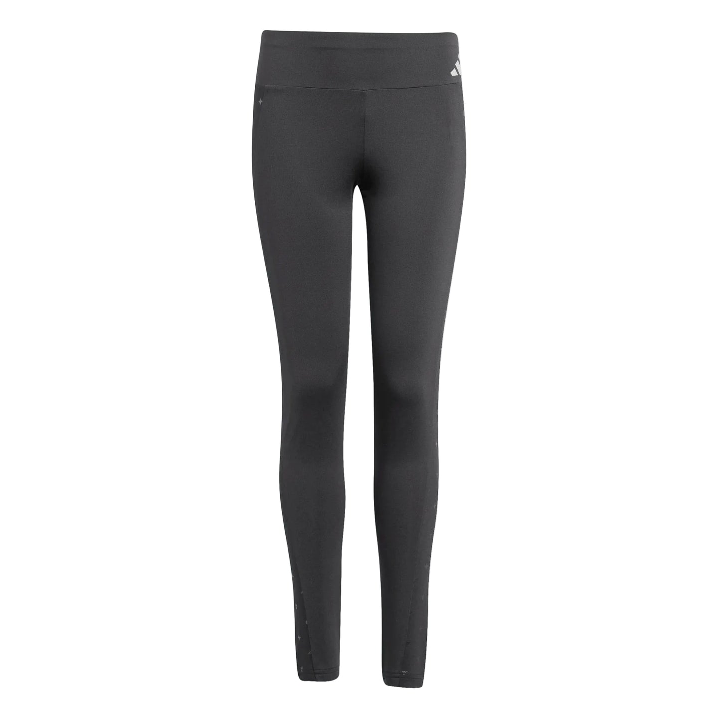 Adidas Girls Leggings Glam Black/Silver Metallic