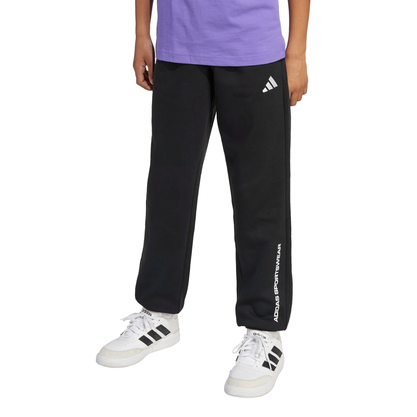 Adidas Boys Pants Fleece Black