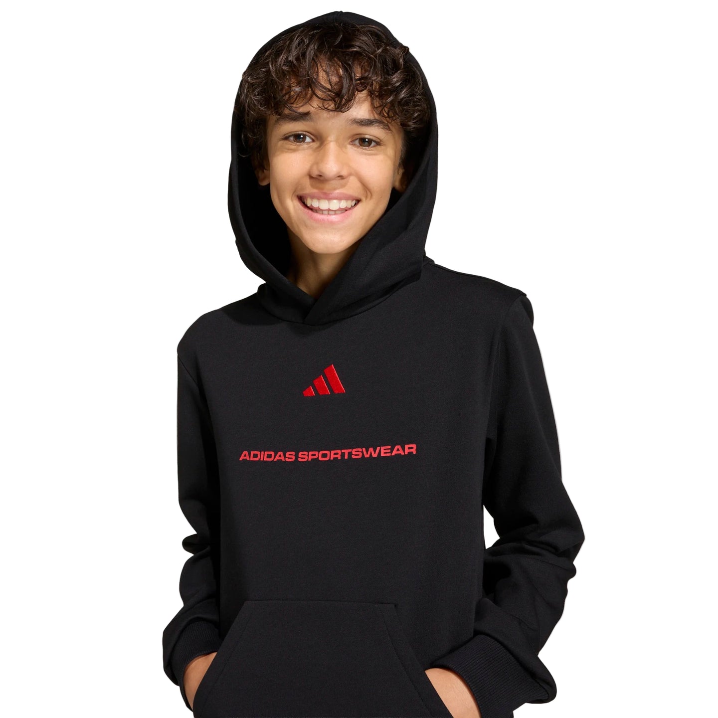 Adidas Boys Hoodie KG7385 Black