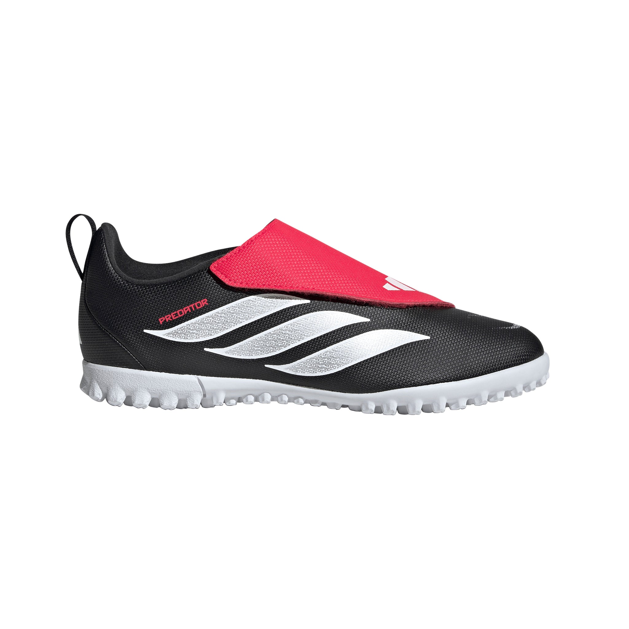 Adidas Junior Astro Turf Boot Predator Club Velcro TF Black