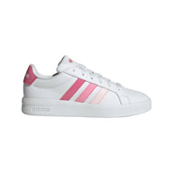 Adidas girls' white lace-up trainer