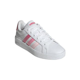 Adidas girls' white lace-up trainer