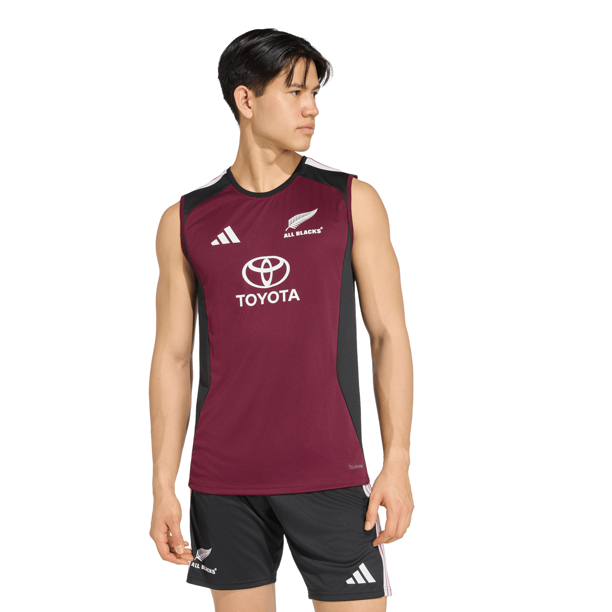 Adidas Mens All Blacks Singlet Maroon