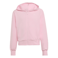 Adidas Girls Full Zip Hoodie Pink
