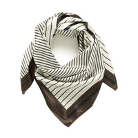 Kaffe Womens Scarf Scarfina Black/Chalk/Coffee Bean