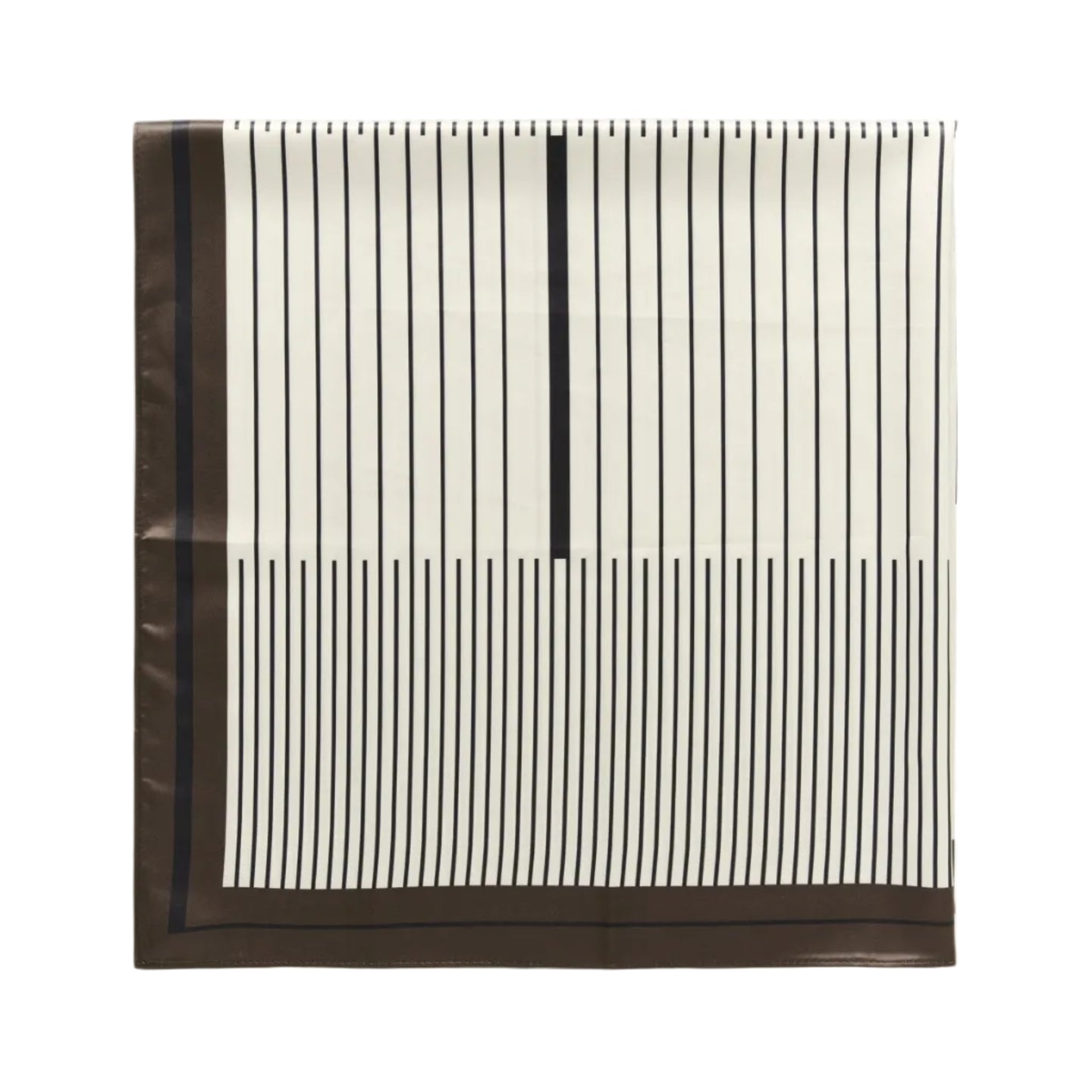 Kaffe women's black, cream and brown striped scarf