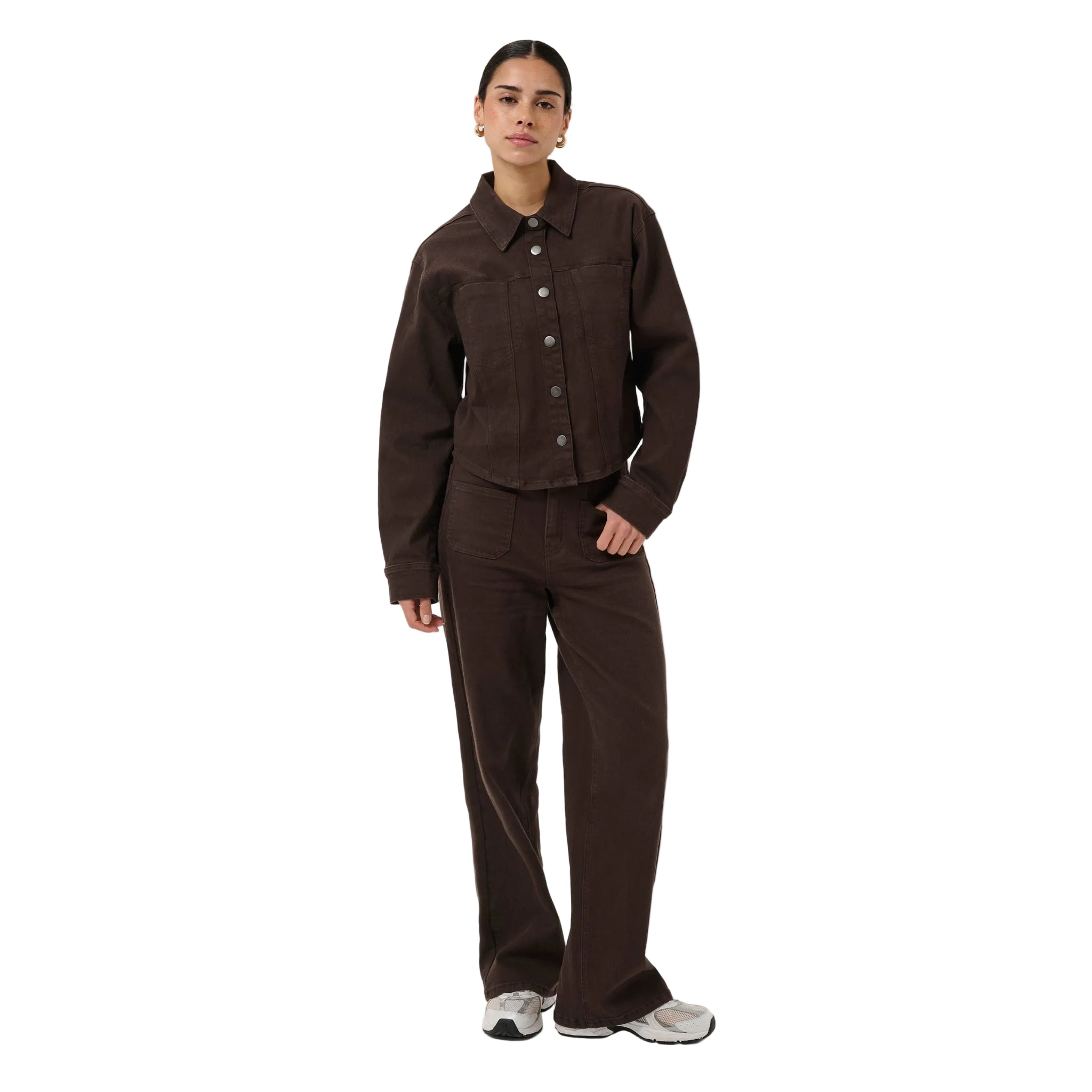 Kaffe Womens Shirt Brook Coffee Bean