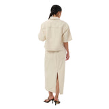 Kaffe Womens Shirt Catharina Denim Off White Washed