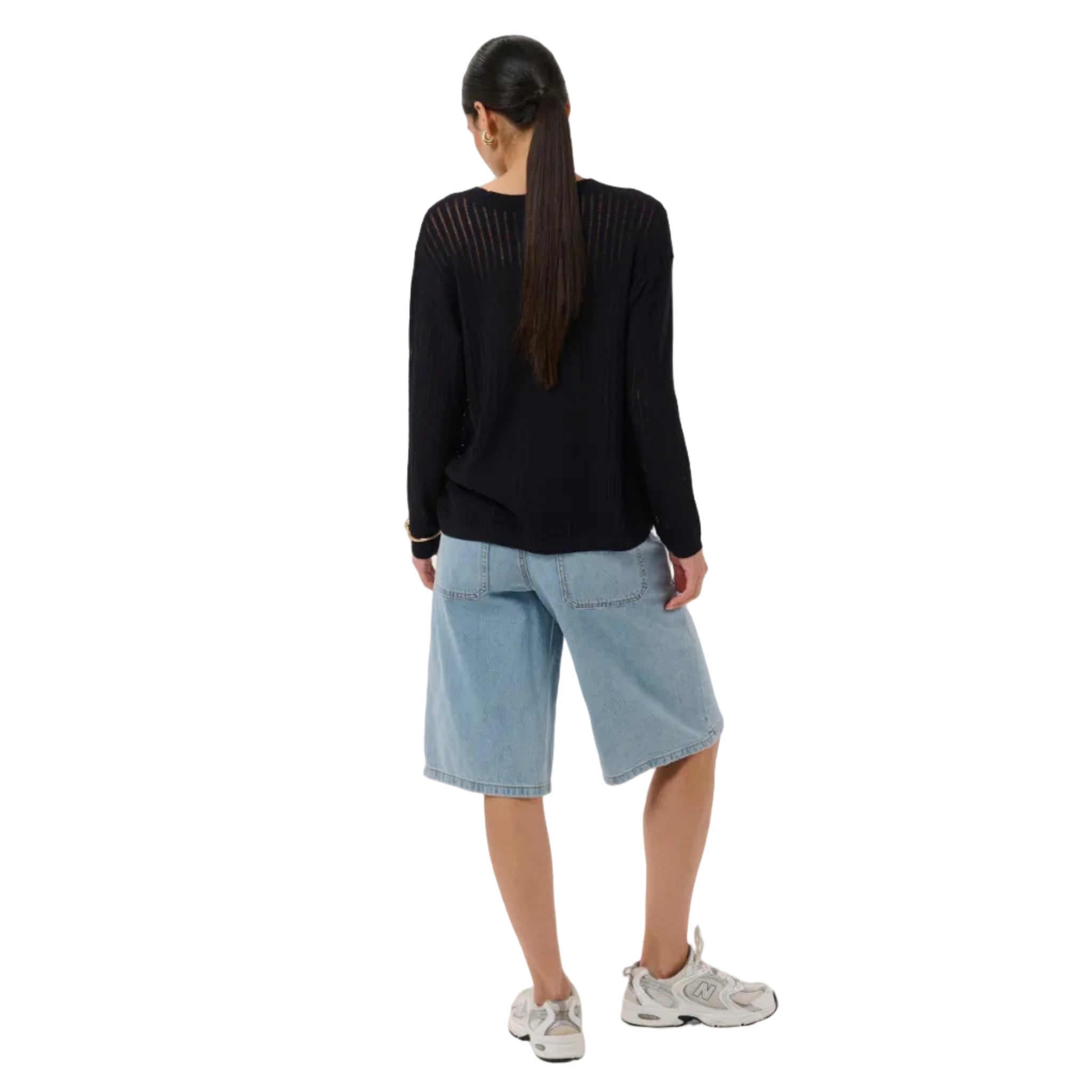 Kaffe Womens Pullover Abalina Knit Black Deep