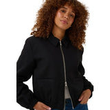 Kaffe Womens Bomber Jacket Sakura Black Deep