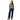 Kaffe women's Harlow argyle cardigan in graphite, desert taupe and chalk