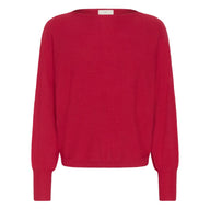 Kaffe Womens Jumper Lizza Batwing Crimson