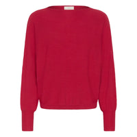 Kaffe Womens Jumper Lizza Batwing Crimson