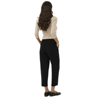 Kaffe Womens Pants Heather Cropped Black Deep