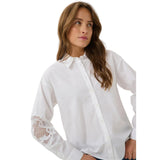 Kaffe Womens Shirt Suzi Optical White