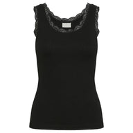 Kaffe Womens Top Omi Black Deep