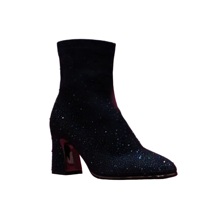 Kate Appleby Kenneth women's sapphire jewel-embellished ankle boots