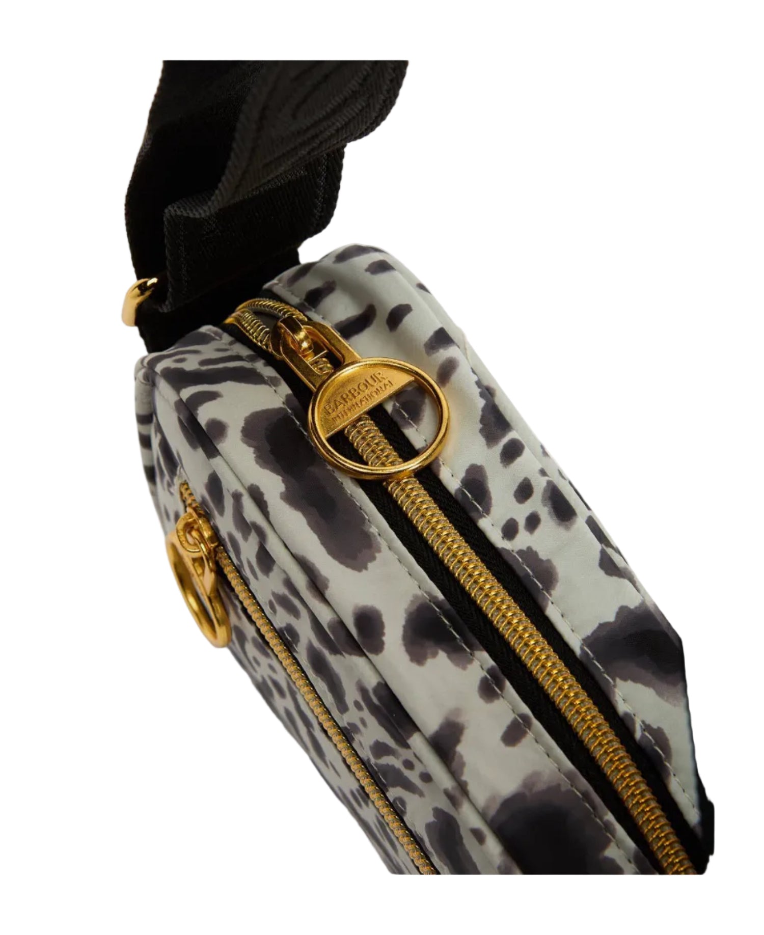 Barbour International Cross Body Bag Boulevard Micro Bio Ink Leopard Print
