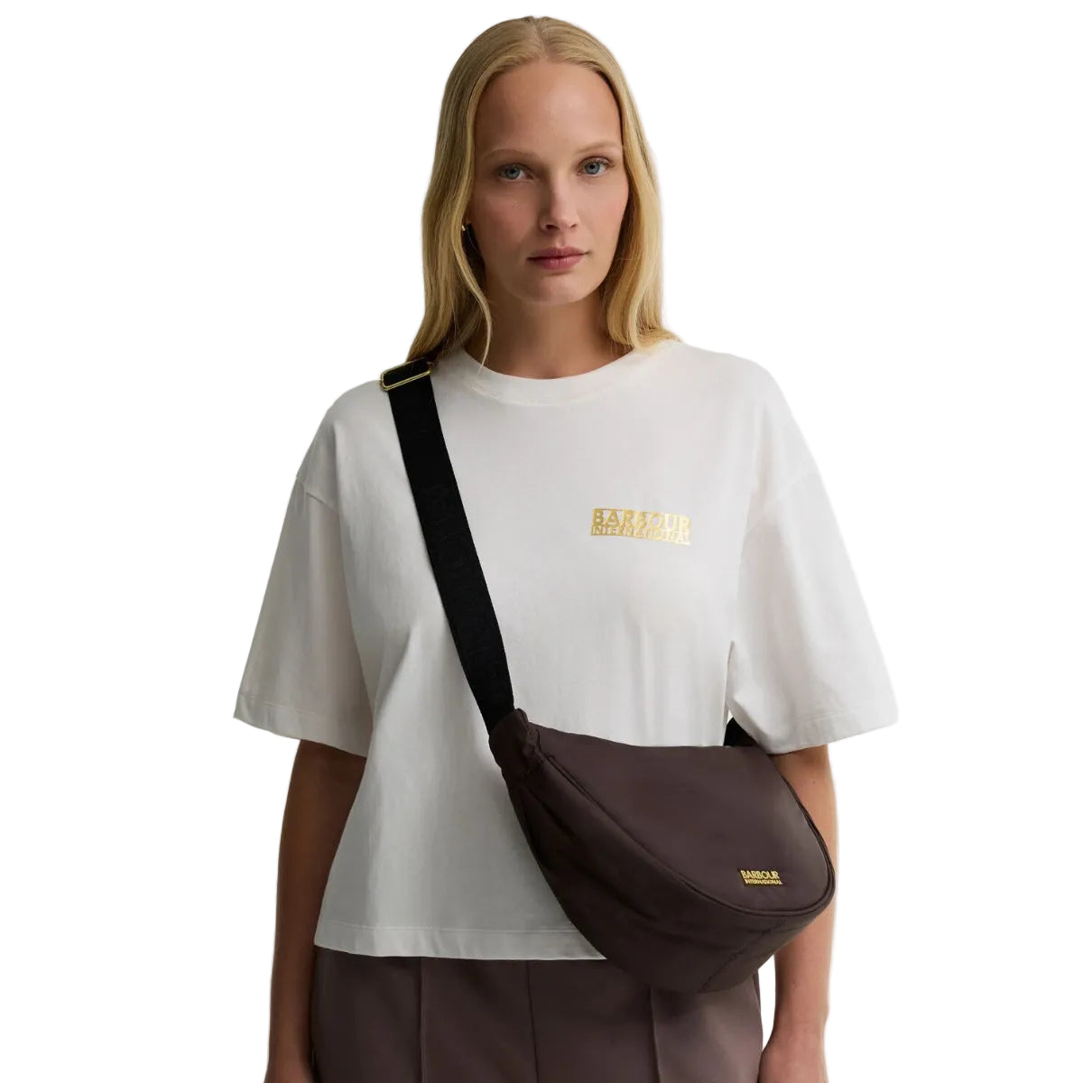 Barbour International Womens Bag Monaco Sling Truffle