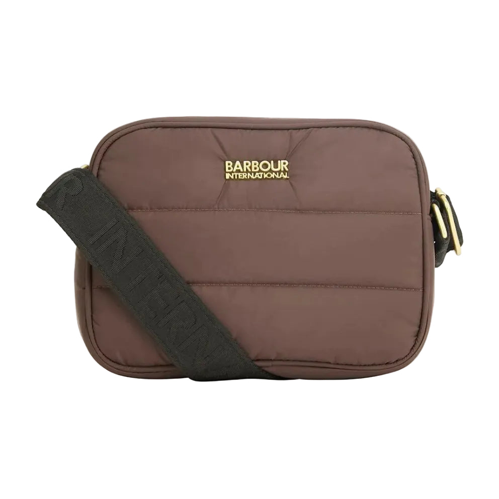 Barbour International Womens Bag Monaco Baffle Quilt Crossbody Truffle