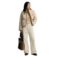 Barbour Womens Jacket Elenora Casual Fleece Cream