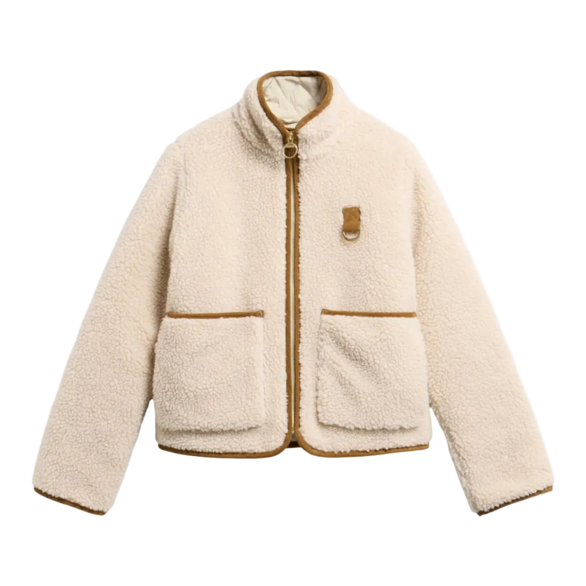 Barbour Womens Jacket Elenora Casual Fleece Cream