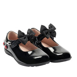 Lelli Kelly Girls School Shoe Ladybird Black