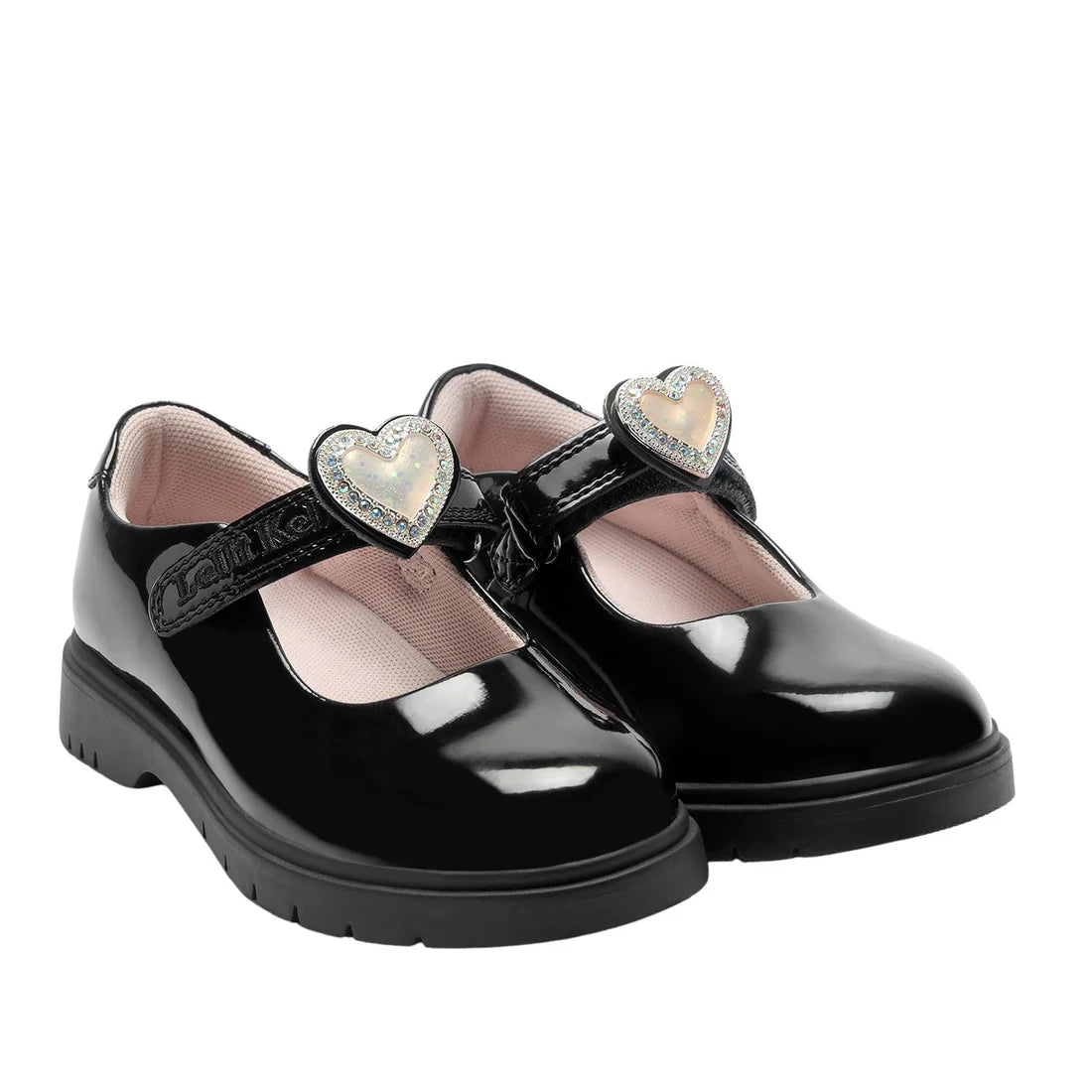 Lelli Kelly girls' black patent school shoe