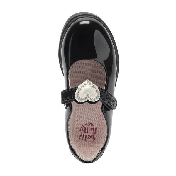 Lelli Kelly Girls School Shoe Sabrina Black Patent