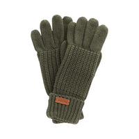 Barbour Womens Saltburn Knitted Gloves Olive