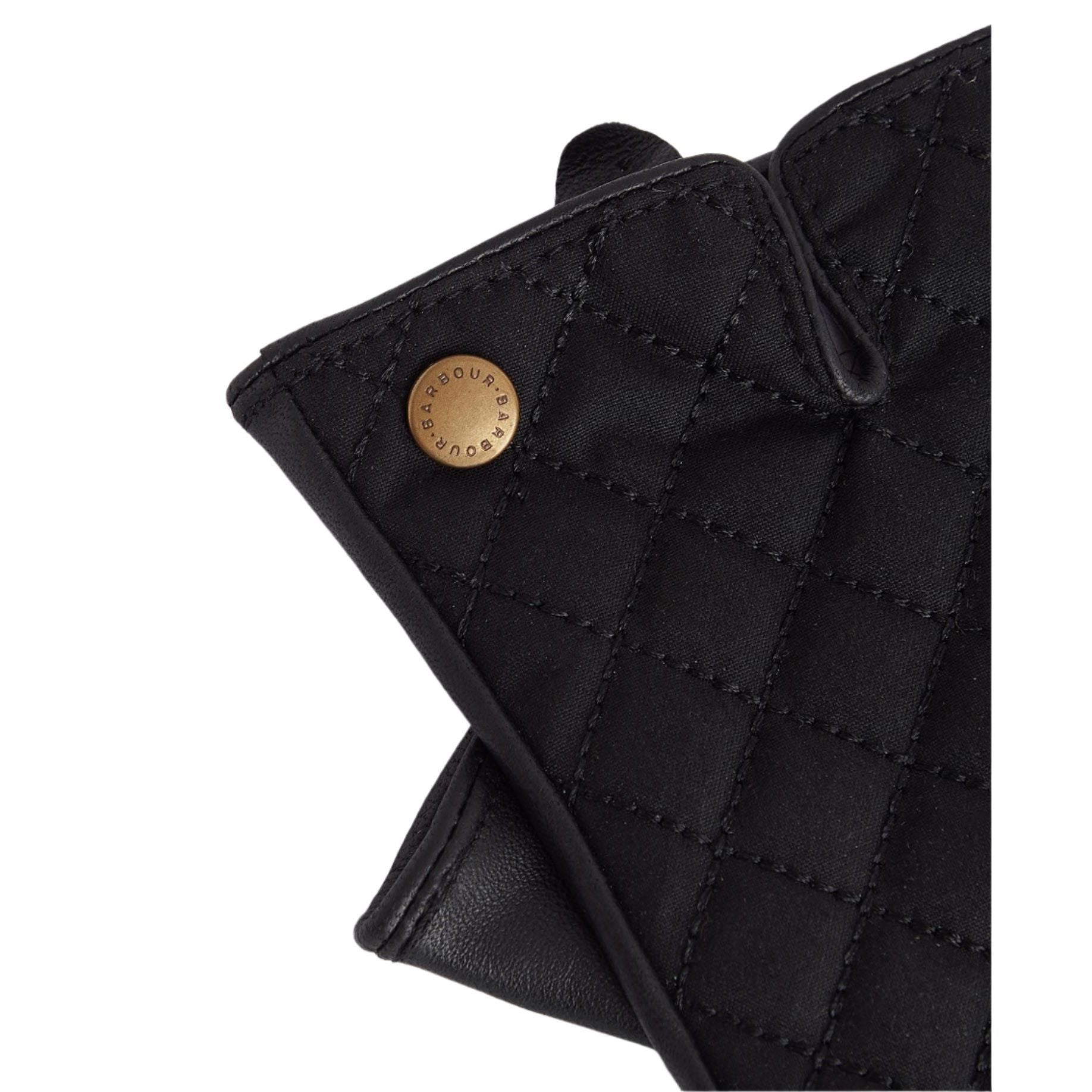 Barbour Womens Gloves Scarlet Black