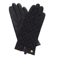 Barbour Womens Gloves Scarlet Black