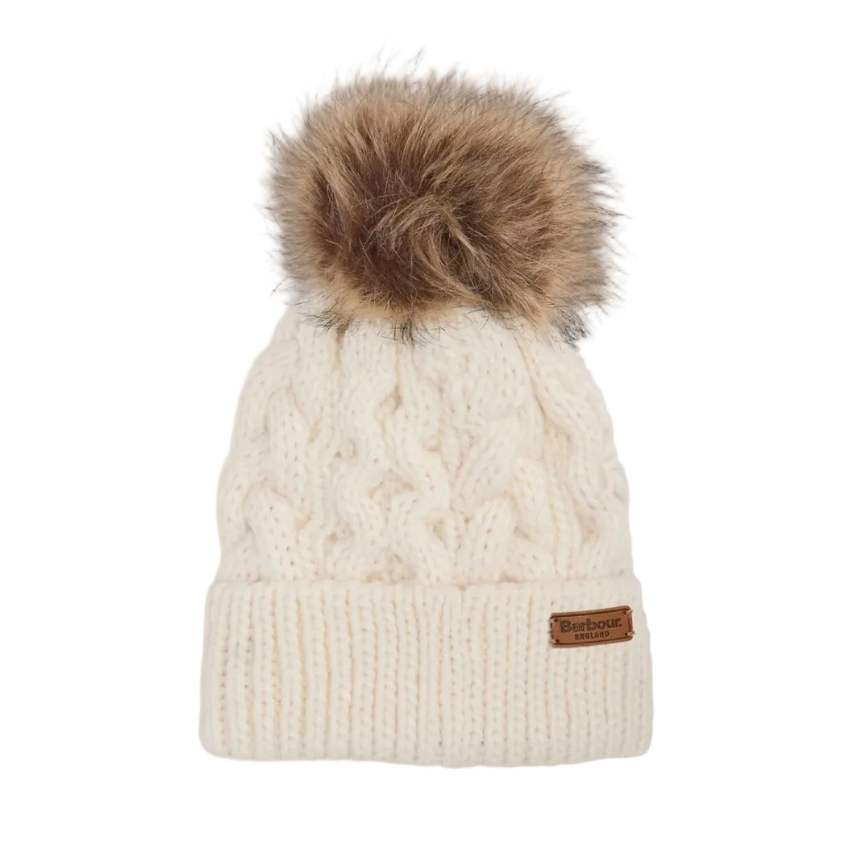 Barbour Womens Beanie/Scarf Penshaw Gift Set Cloud