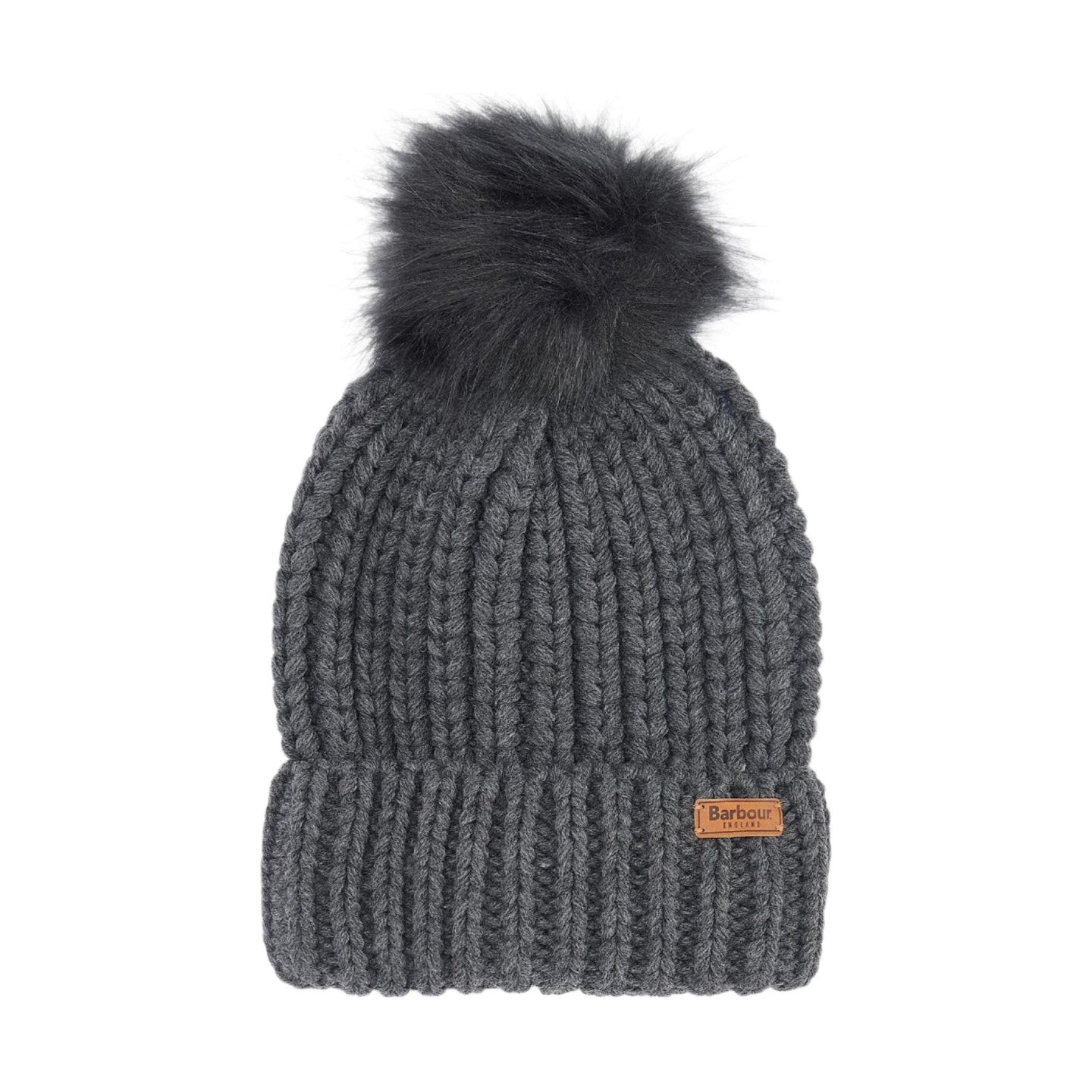 Barbour Womens Saltburn Beanie Hat Charcoal